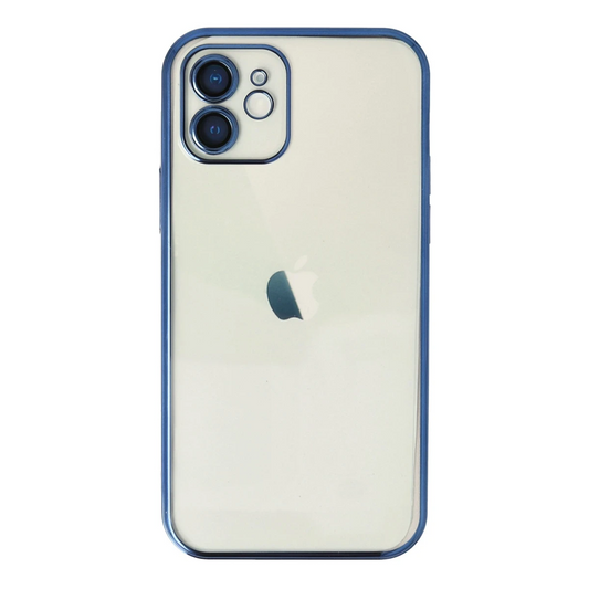 Apple iPhone 12 Kılıf Razer Lensli Silikon - Lacivert