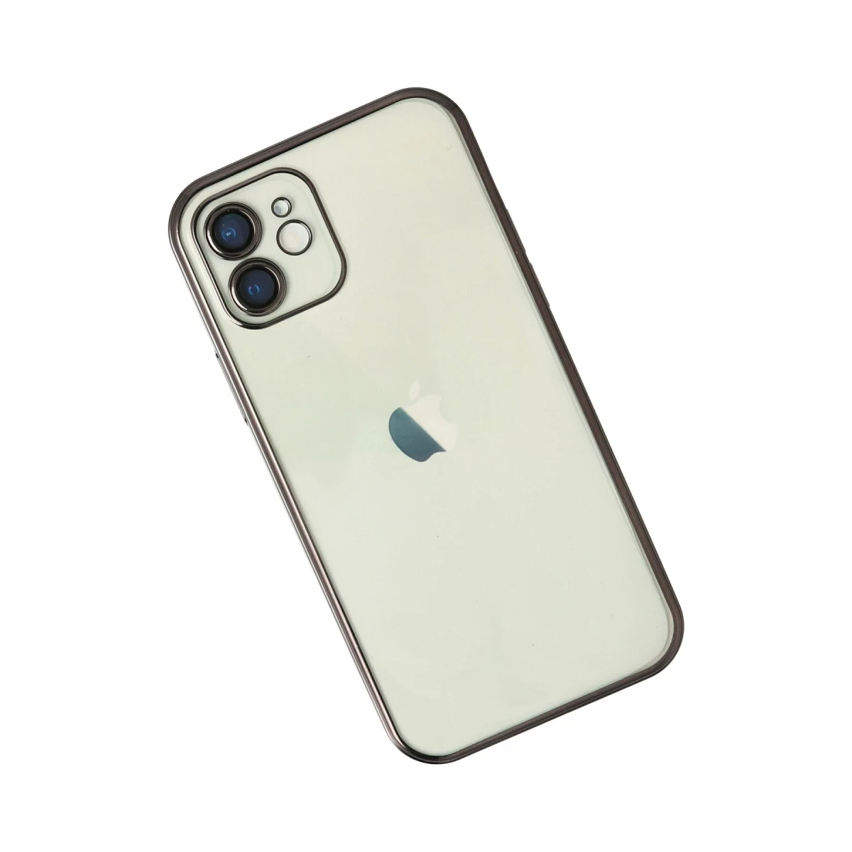 Apple iPhone 12 Kılıf Razer Lensli Silikon - Siyah