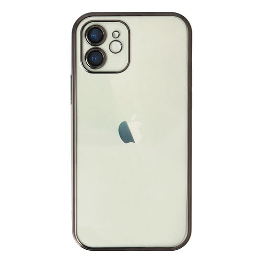 Apple iPhone 12 Kılıf Razer Lensli Silikon - Siyah