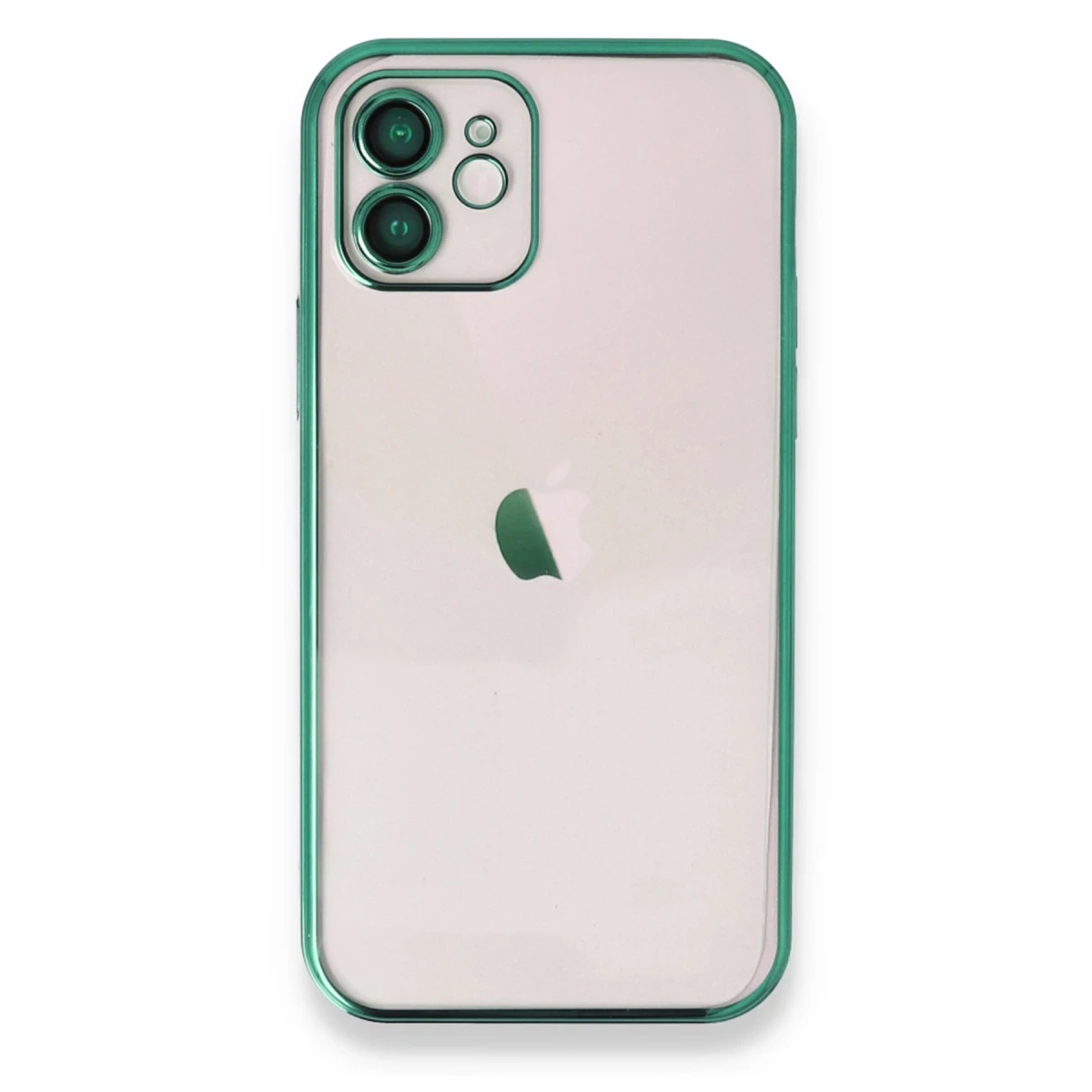 Apple iPhone 12 Kılıf Razer Lensli Silikon - Yeşil