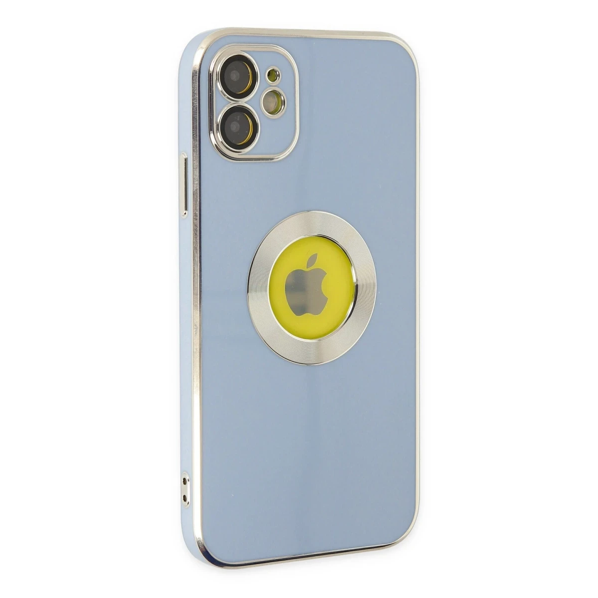 Apple iPhone 12 Kılıf Store Silikon - Sierra Blue