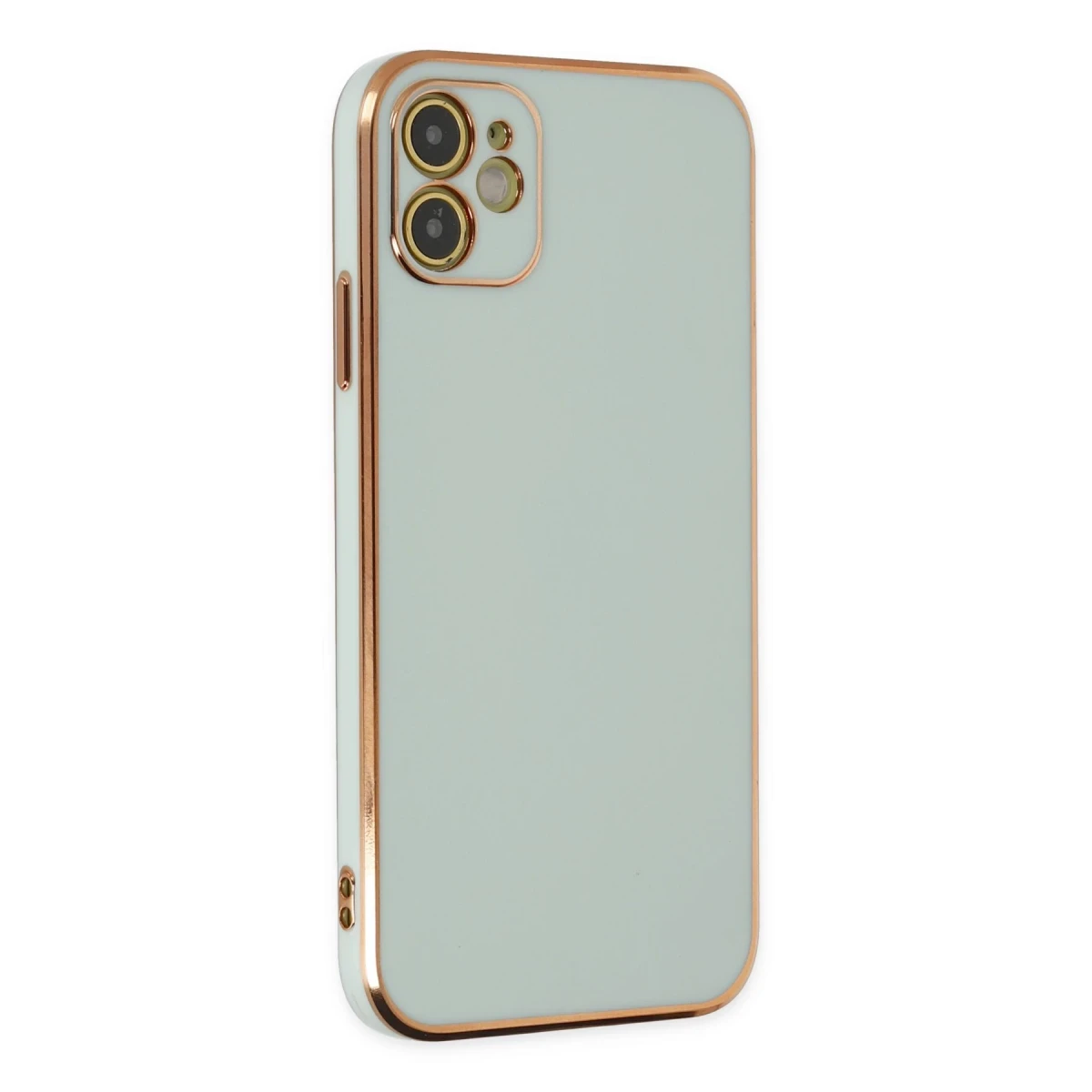 Apple iPhone 12 Kılıf Volet Silikon - Açık Yeşil