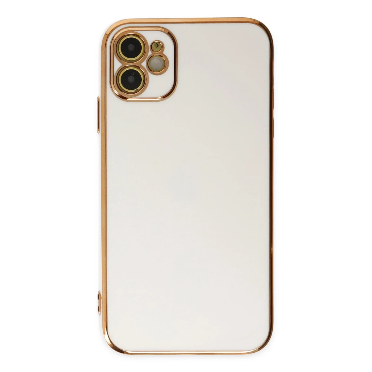 Apple iPhone 12 Kılıf Volet Silikon - Beyaz