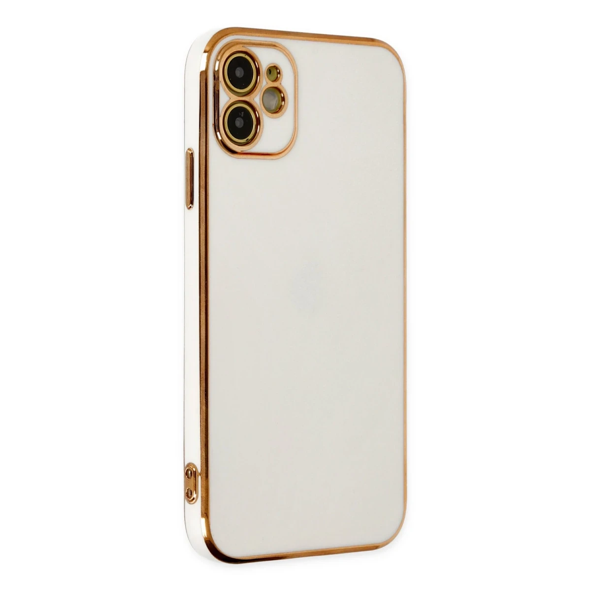 Apple iPhone 12 Kılıf Volet Silikon - Beyaz