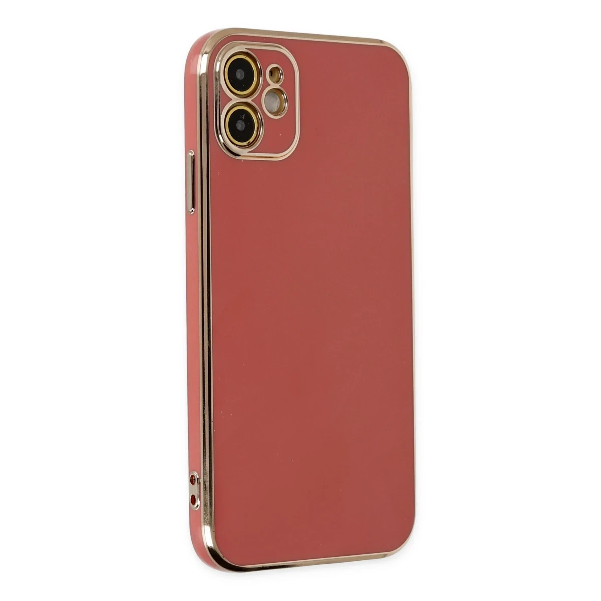 Apple iPhone 12 Kılıf Volet Silikon - Kırmızı