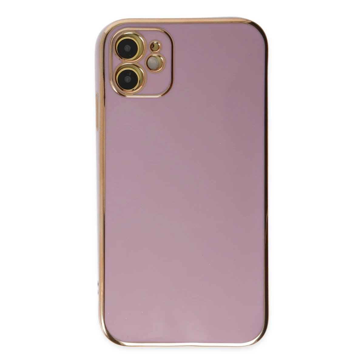 Apple iPhone 12 Kılıf Volet Silikon - Mor