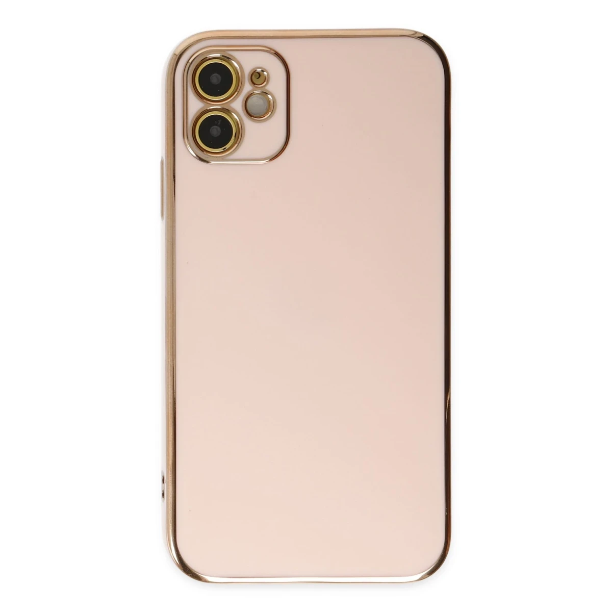 Apple iPhone 12 Kılıf Volet Silikon - Pembe