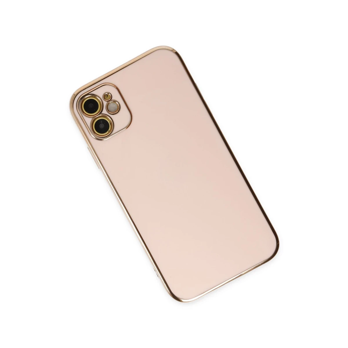 Apple iPhone 12 Kılıf Volet Silikon - Pembe