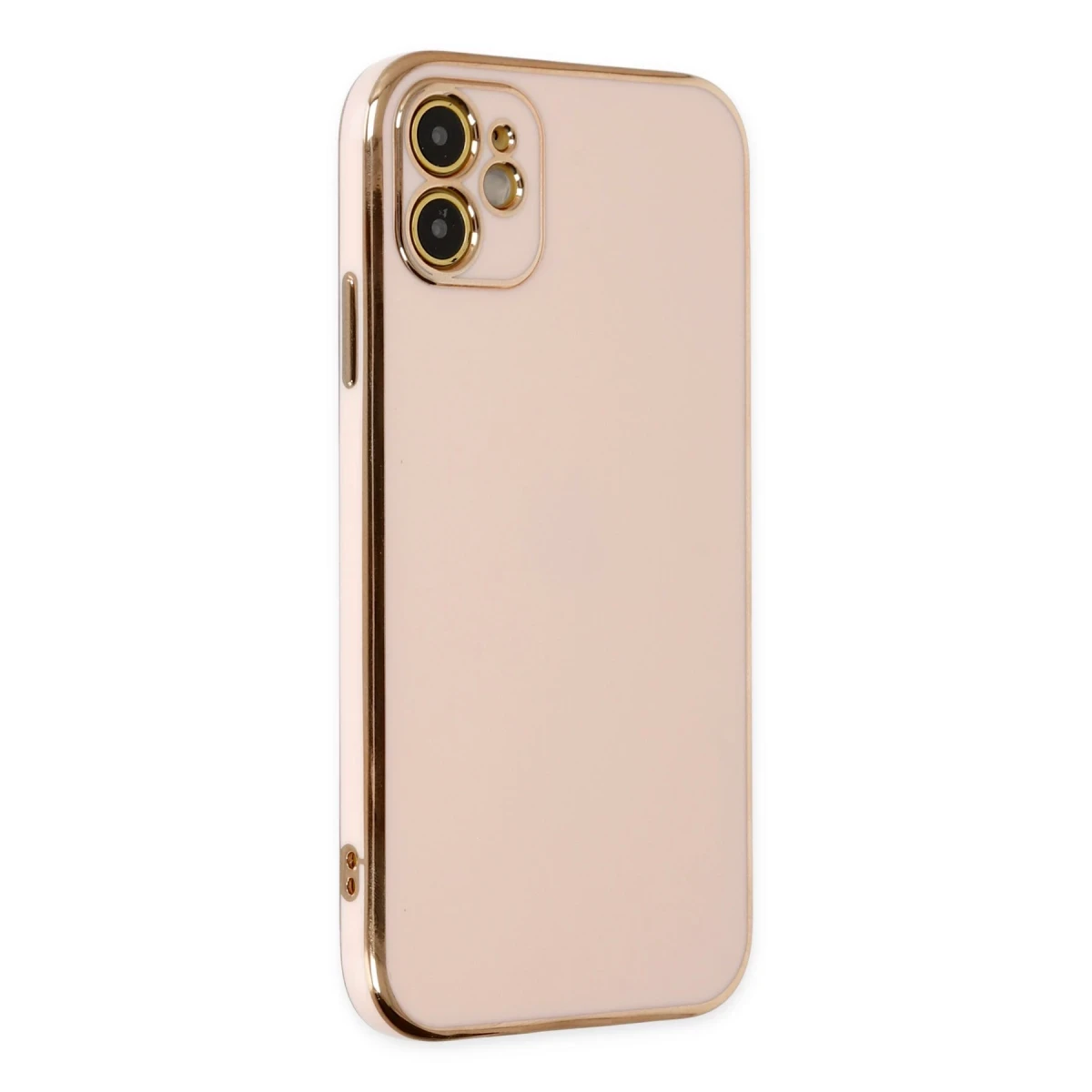 Apple iPhone 12 Kılıf Volet Silikon - Pembe