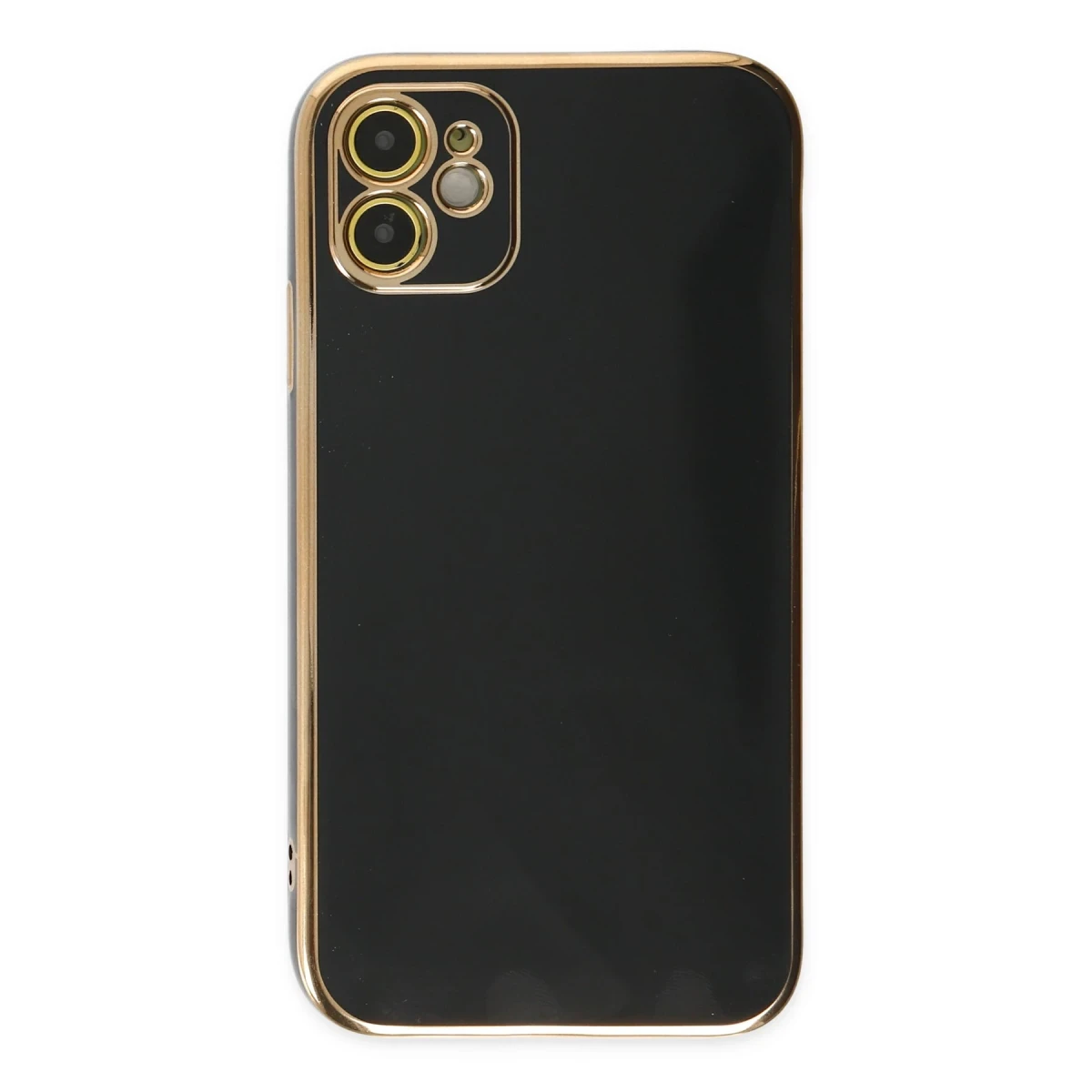 Apple iPhone 12 Kılıf Volet Silikon - Siyah