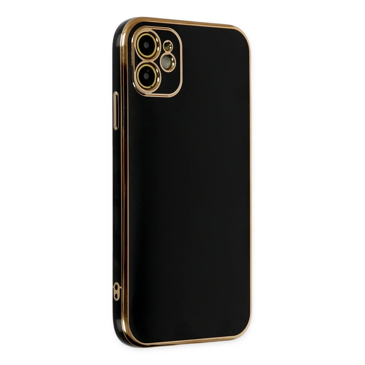 Apple iPhone 12 Kılıf Volet Silikon - Siyah
