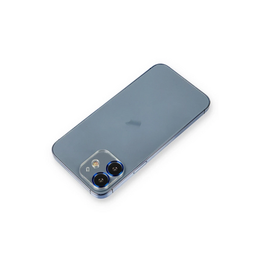 Apple iPhone 12 Metal Kamera Lens Koruma Cam - Mavi