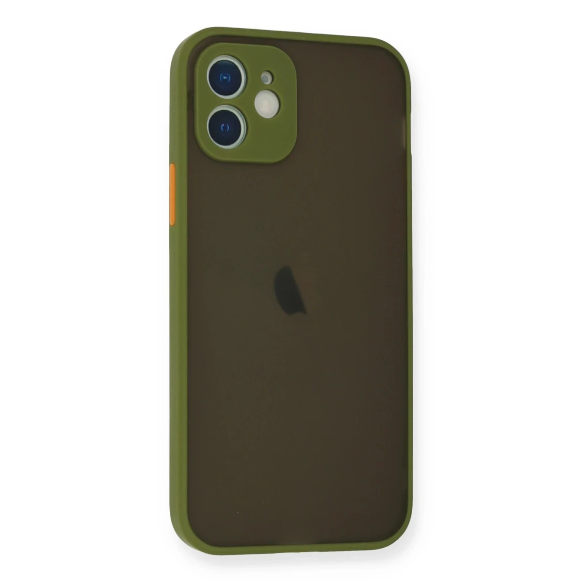 Apple iPhone 12 Mini Kılıf Montreal Silikon Kapak - Açık Yeşil