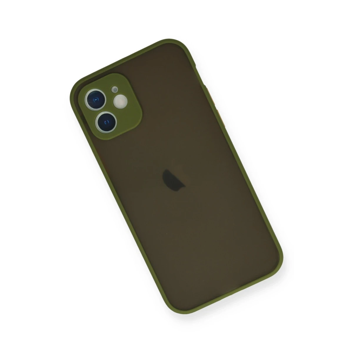 Apple iPhone 12 Mini Kılıf Montreal Silikon Kapak - Açık Yeşil