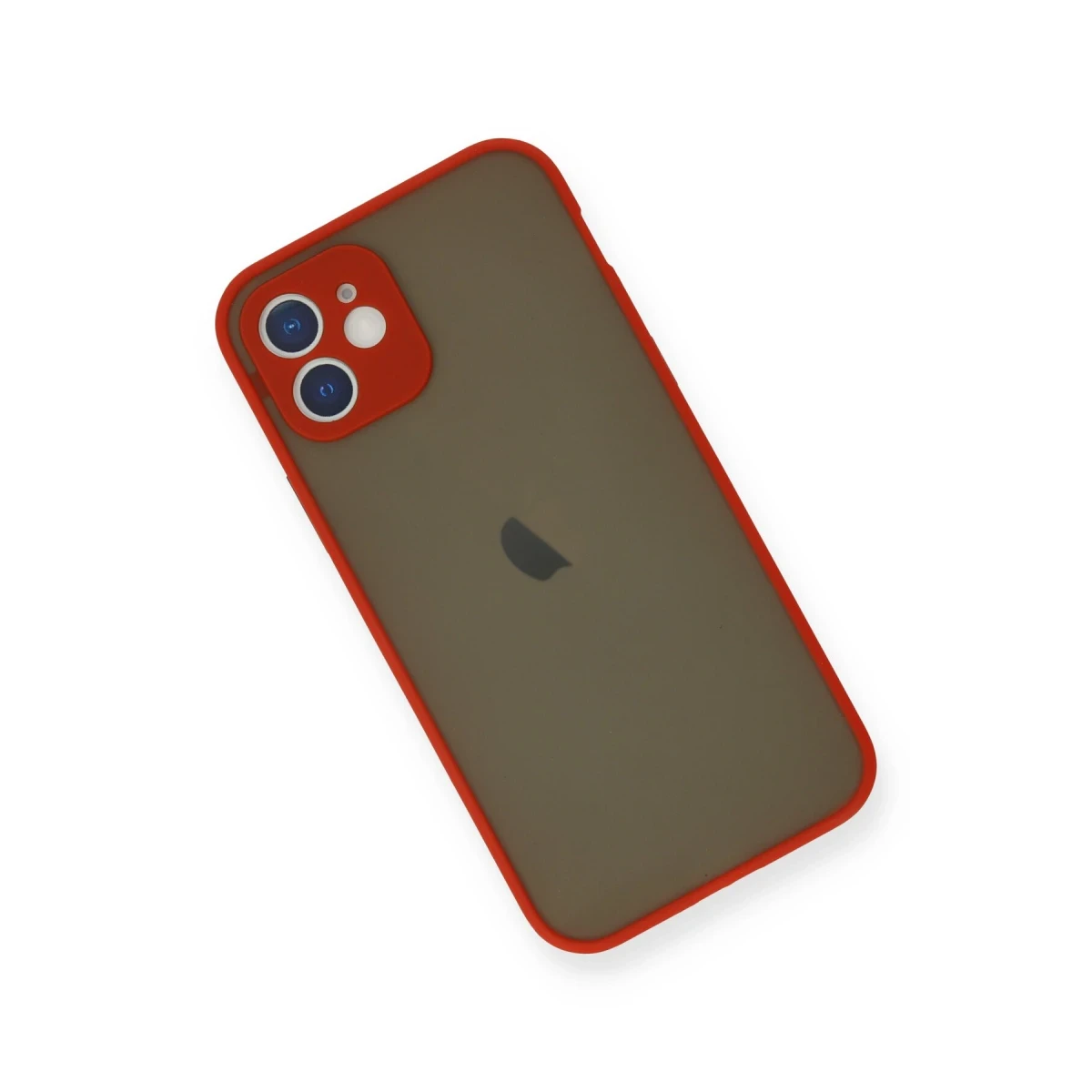 Apple iPhone 12 Mini Kılıf Montreal Silikon Kapak - Kırmızı