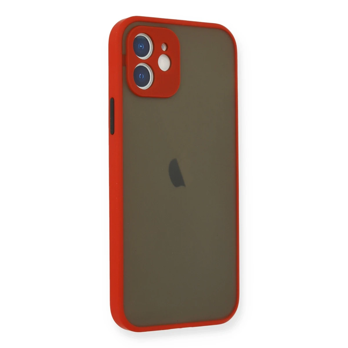 Apple iPhone 12 Mini Kılıf Montreal Silikon Kapak - Kırmızı