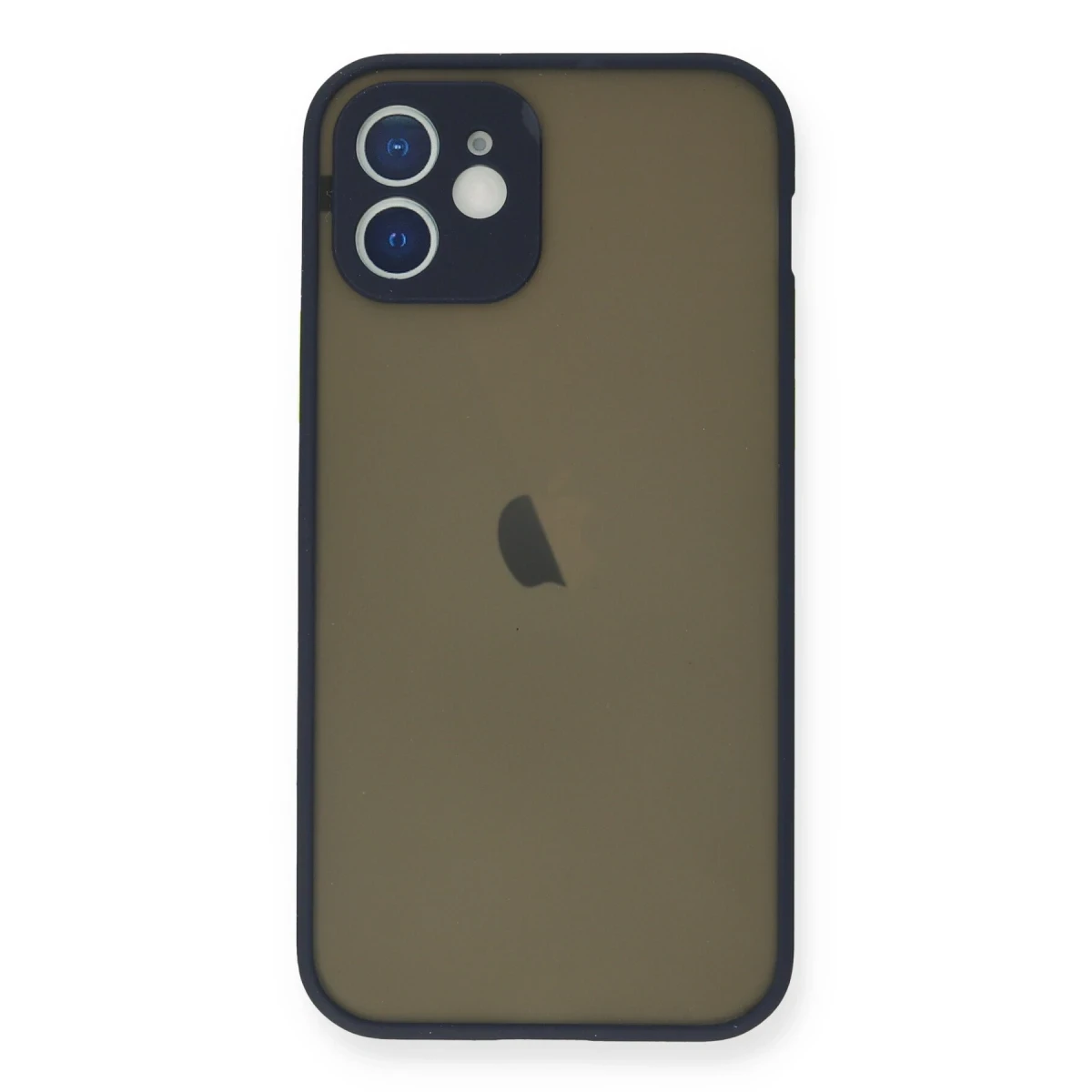 Apple iPhone 12 Mini Kılıf Montreal Silikon Kapak - Lacivert