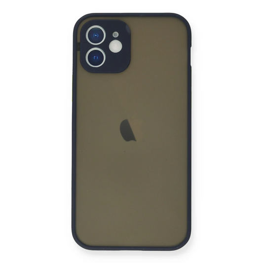 Apple iPhone 12 Mini Kılıf Montreal Silikon Kapak - Lacivert