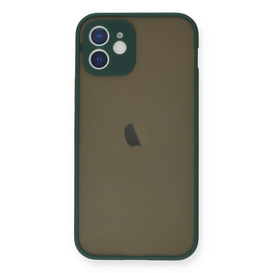 Apple iPhone 12 Mini Kılıf Montreal Silikon Kapak - Yeşil