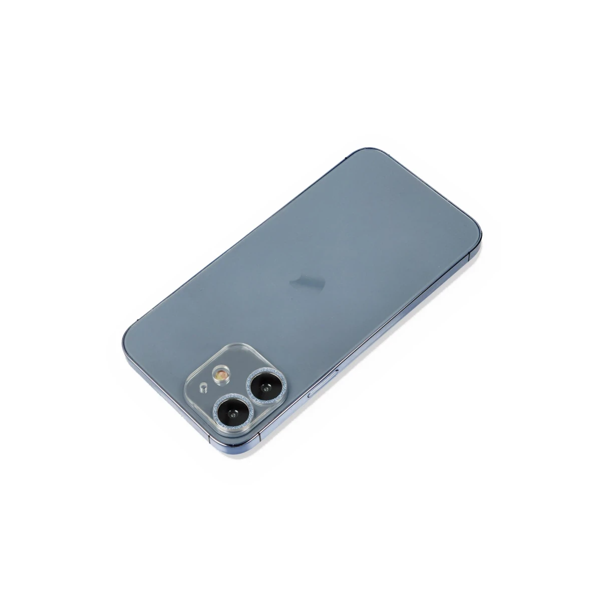 Apple iPhone 12 Mini Shine Kamera Lens Koruma Cam - Sierra Blue