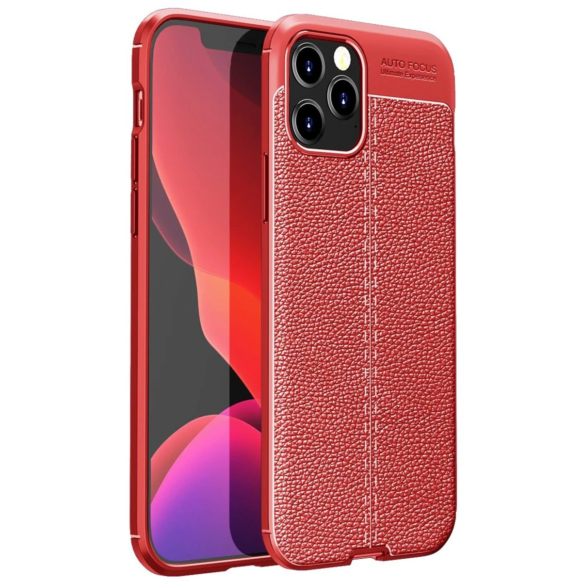 Apple iPhone 12 Pro Kılıf Auto Focus Kapak - Kırmızı