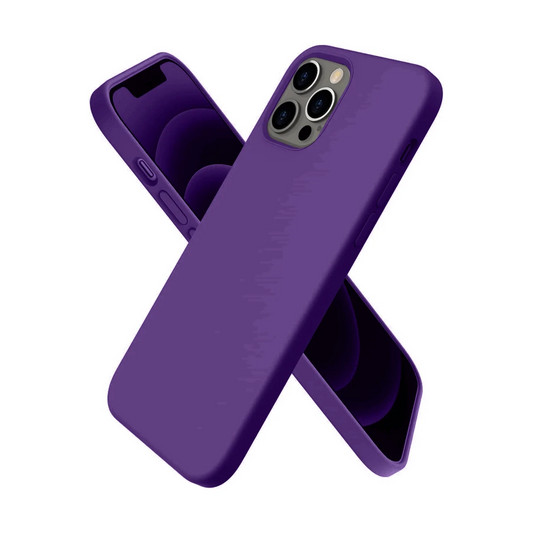 Apple iPhone 12 Pro Kılıf First Silikon - Mürdüm
