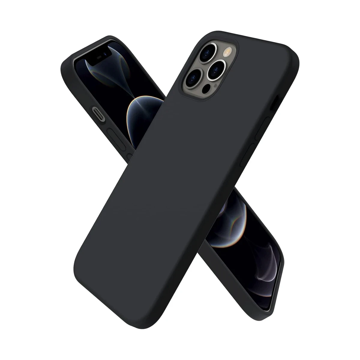 Apple iPhone 12 Pro Kılıf First Silikon - Siyah