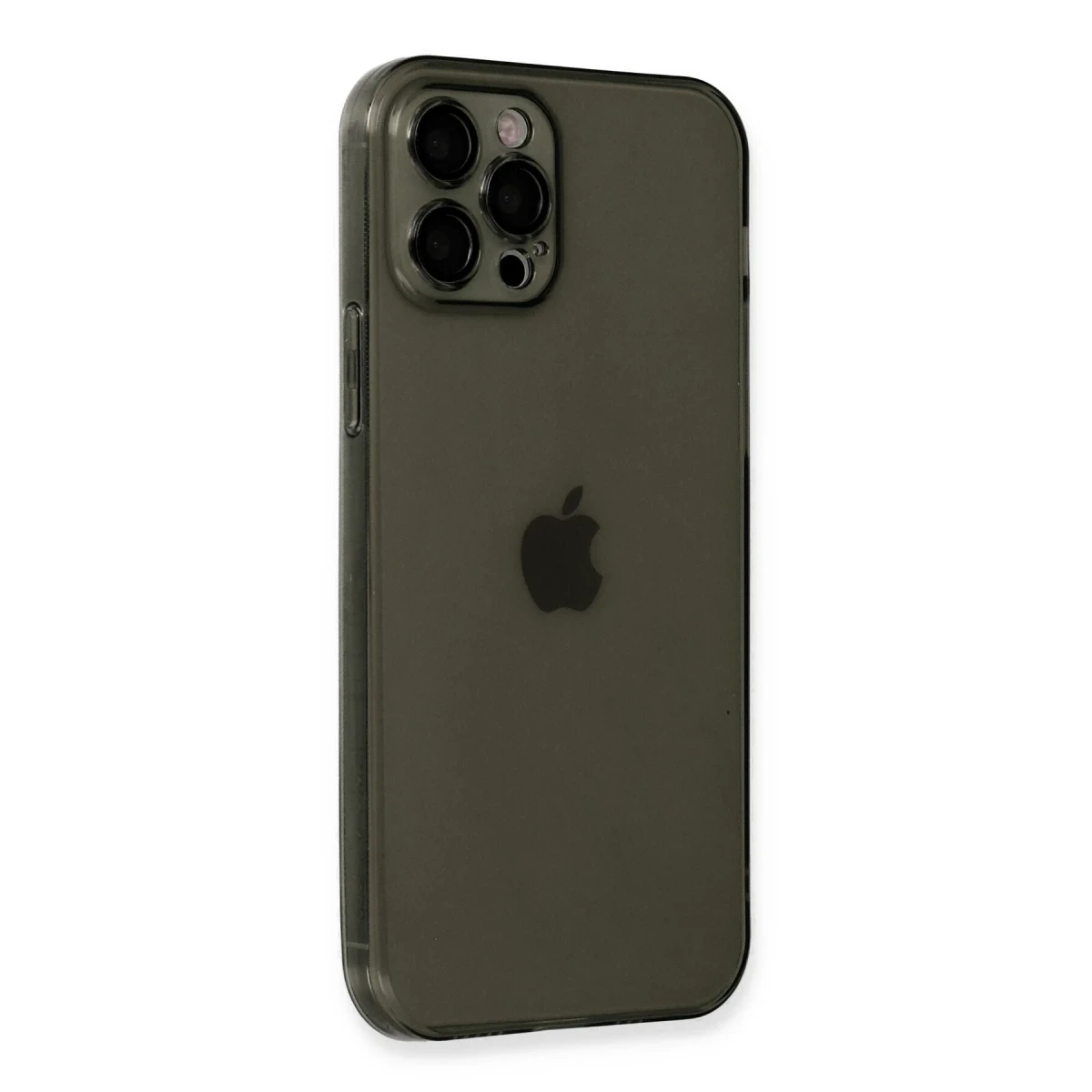 Apple iPhone 12 Pro Kılıf Fly Lens Silikon - Siyah