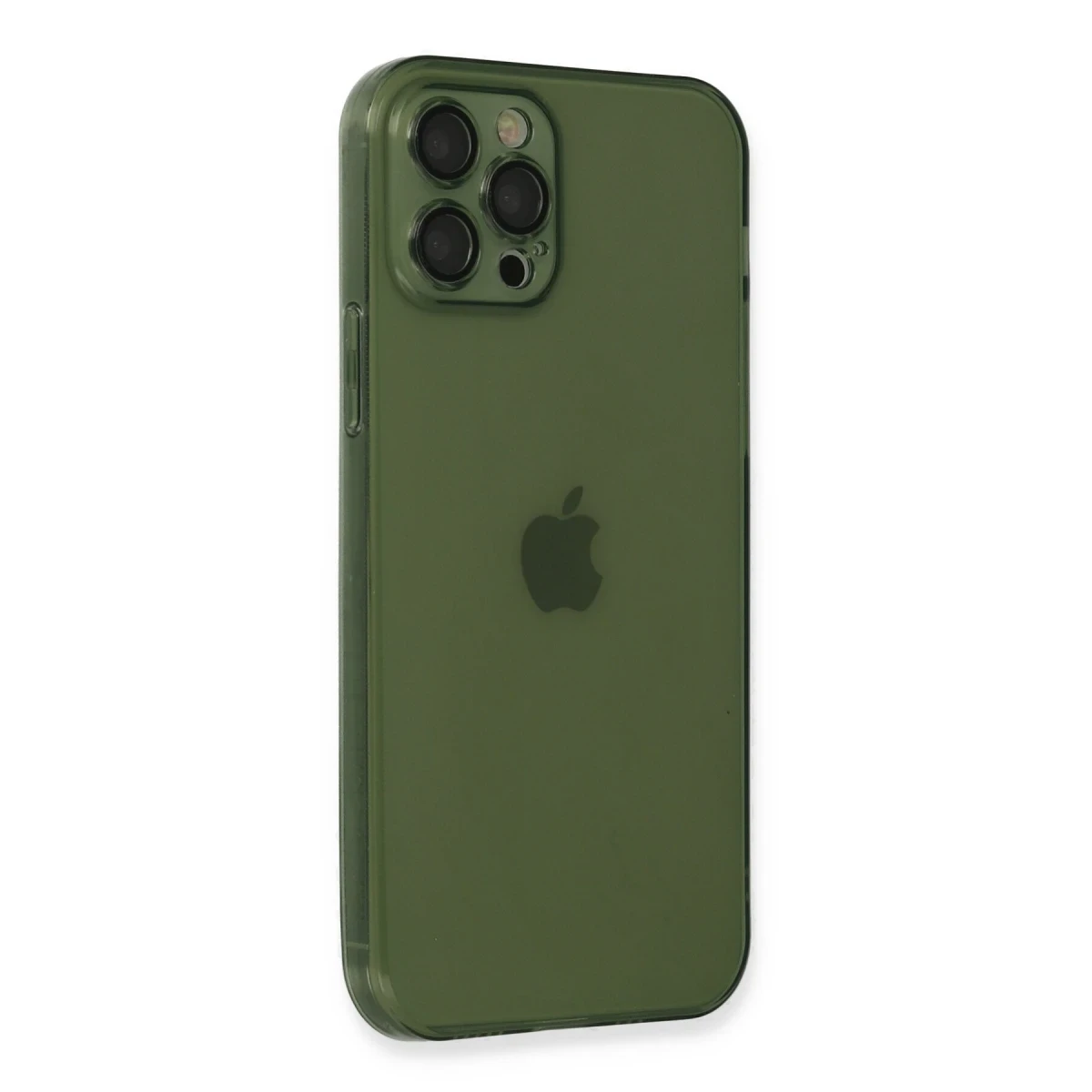 Apple iPhone 12 Pro Kılıf Fly Lens Silikon - Yeşil