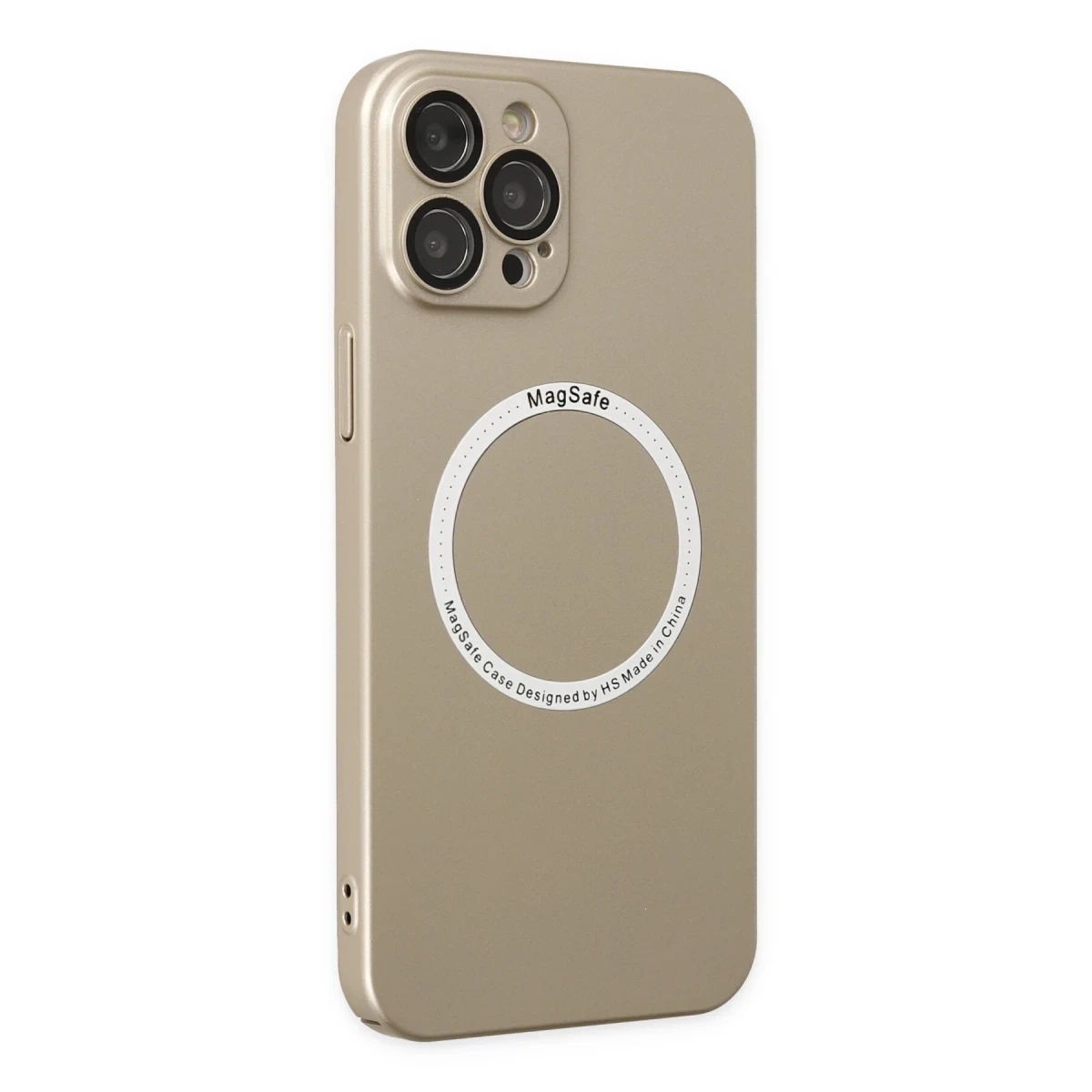 Apple iPhone 12 Pro Kılıf Jack Magneticsafe Lens Silikon - Gold