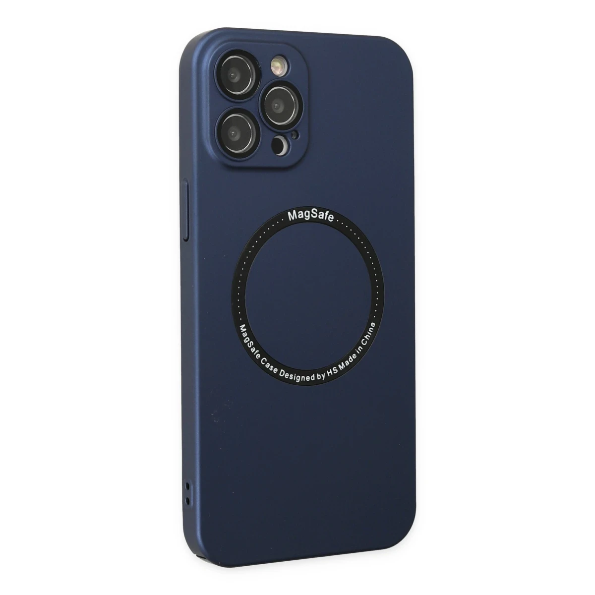 Apple iPhone 12 Pro Kılıf Jack Magneticsafe Lens Silikon - Lacivert