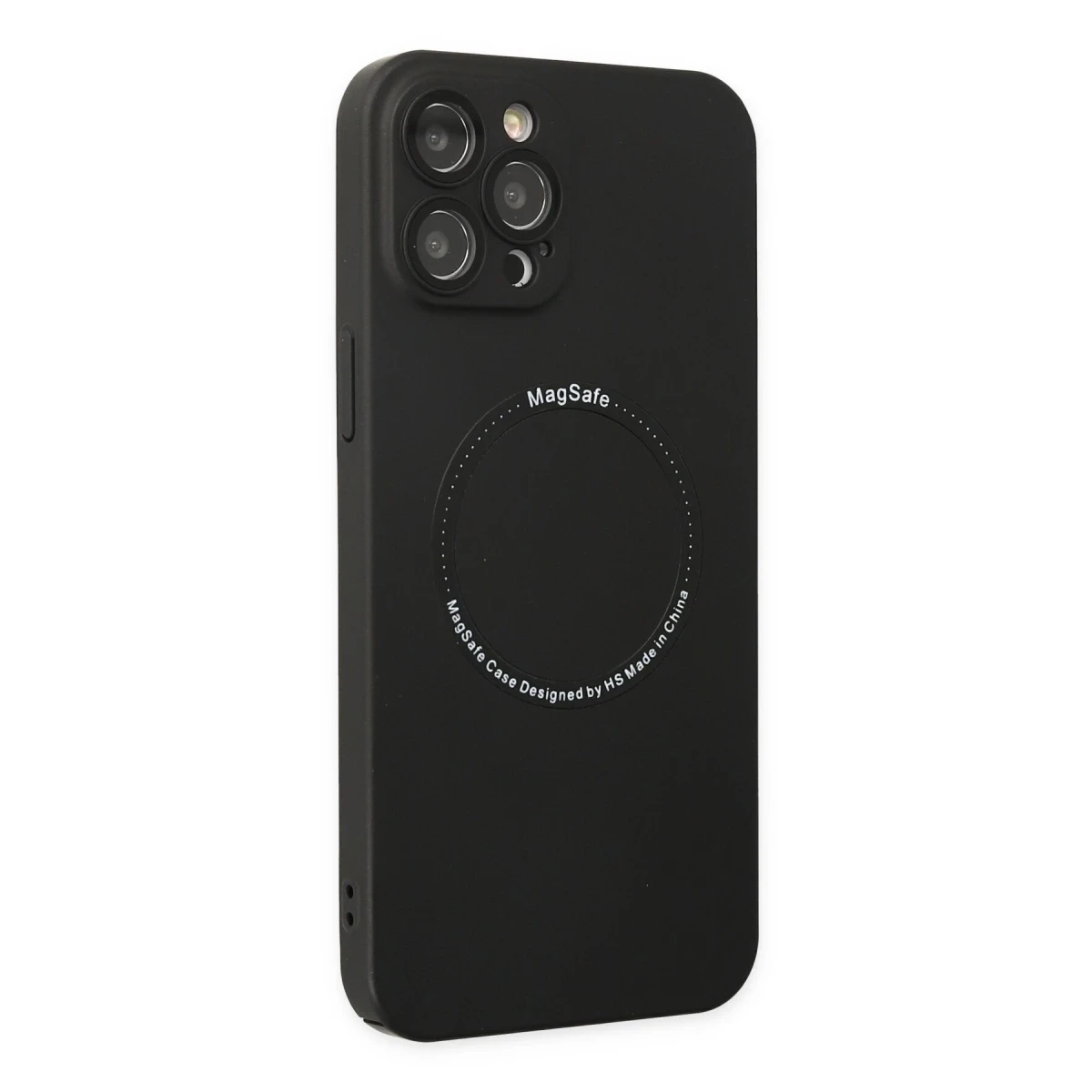 Apple iPhone 12 Pro Kılıf Jack Magneticsafe Lens Silikon - Siyah