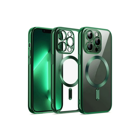 Apple iPhone 12 Pro Kılıf Kross Magneticsafe Kapak - Koyu Yeşil