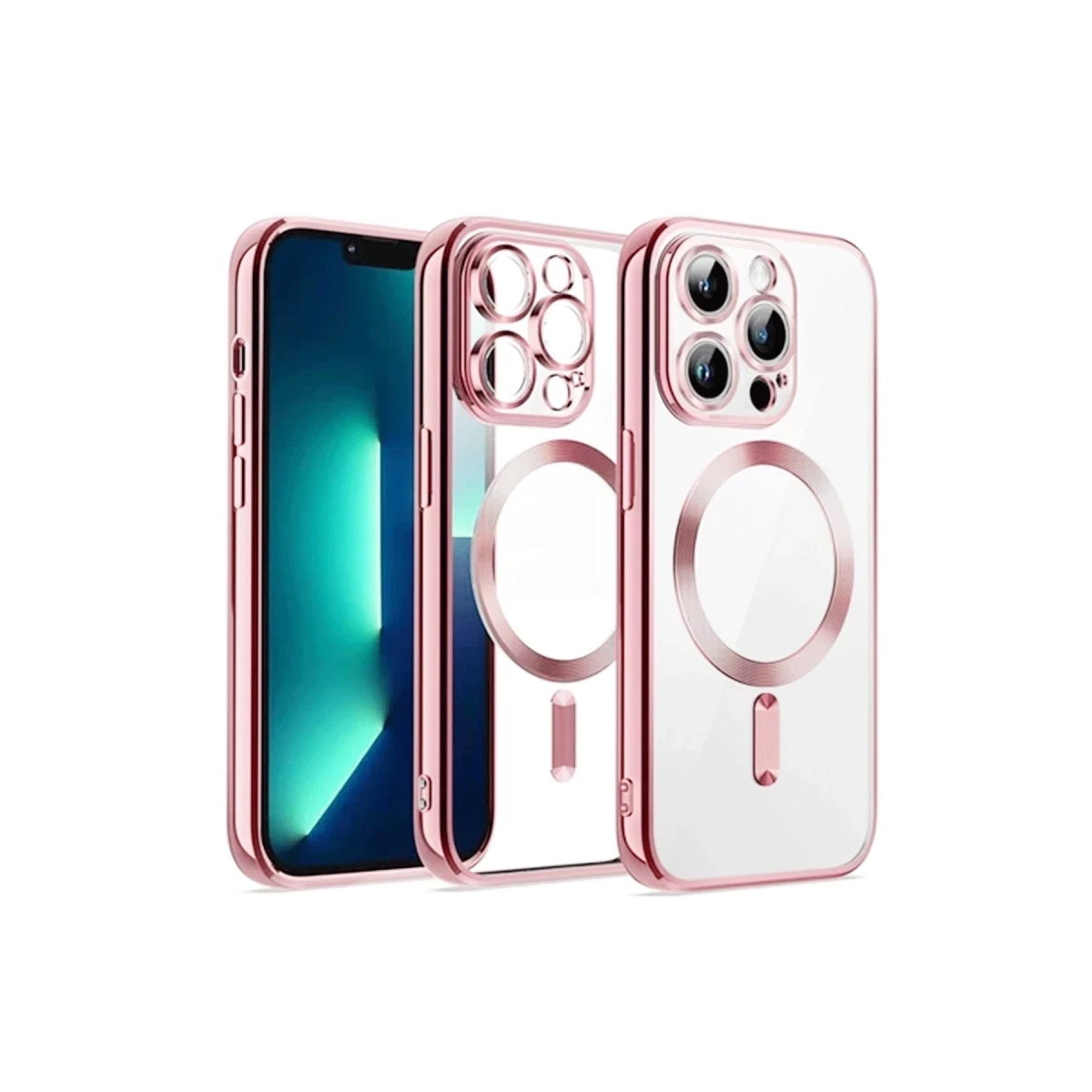 Apple iPhone 12 Pro Kılıf Kross Magneticsafe Kapak - Rose