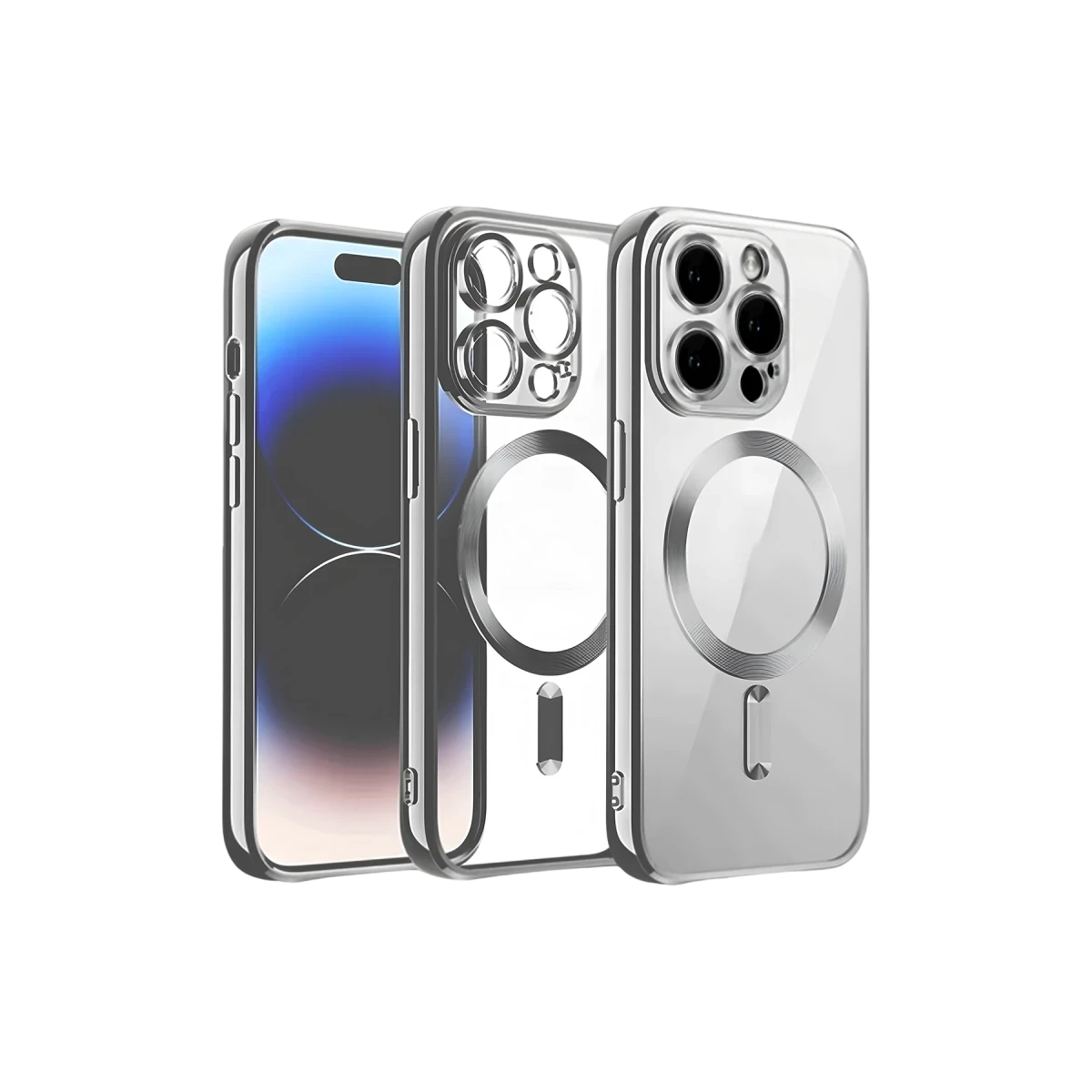 Apple iPhone 12 Pro Kılıf Kross Magneticsafe Kapak - Titan Gri
