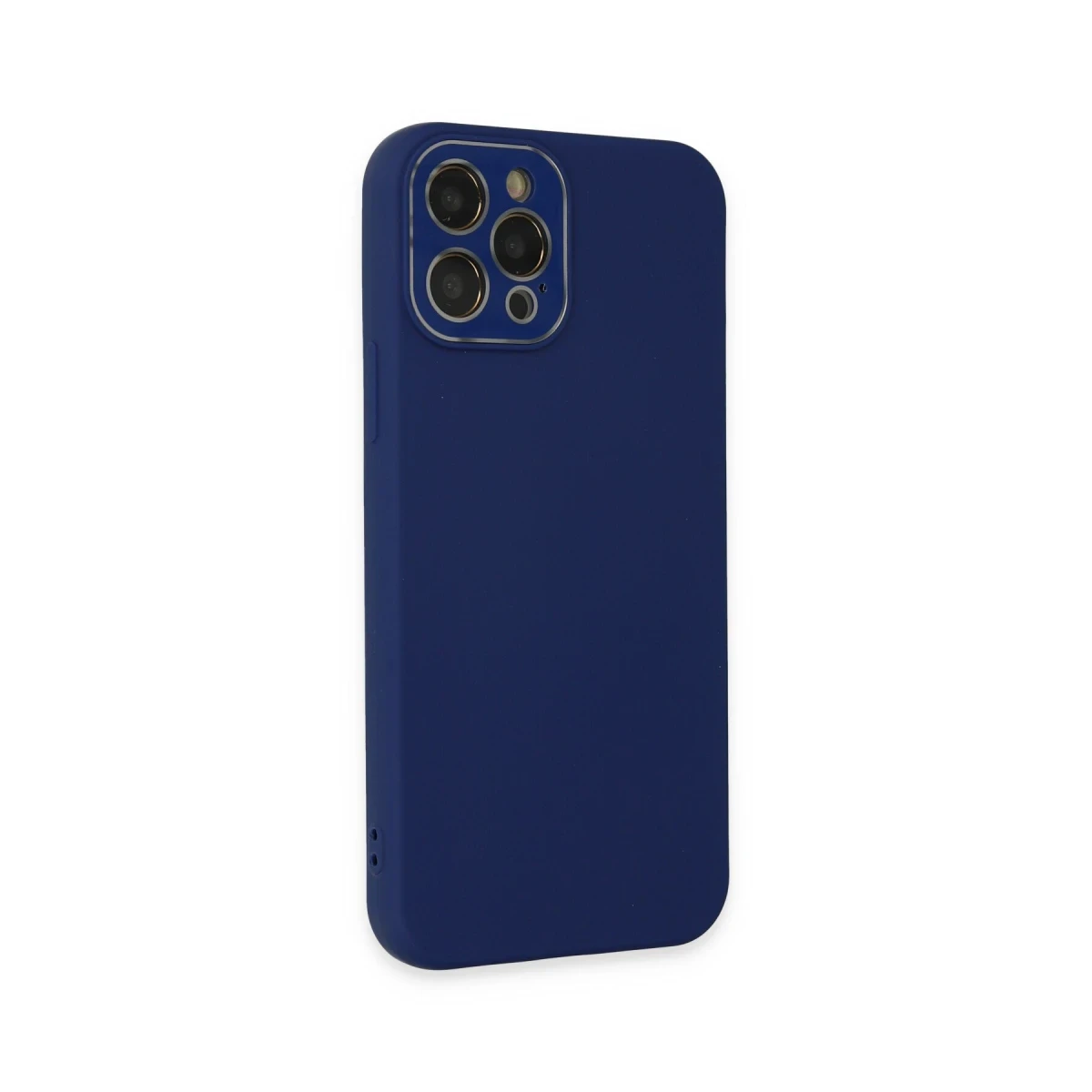 Apple iPhone 12 Pro Kılıf Lansman Glass Kapak - Sky Blue