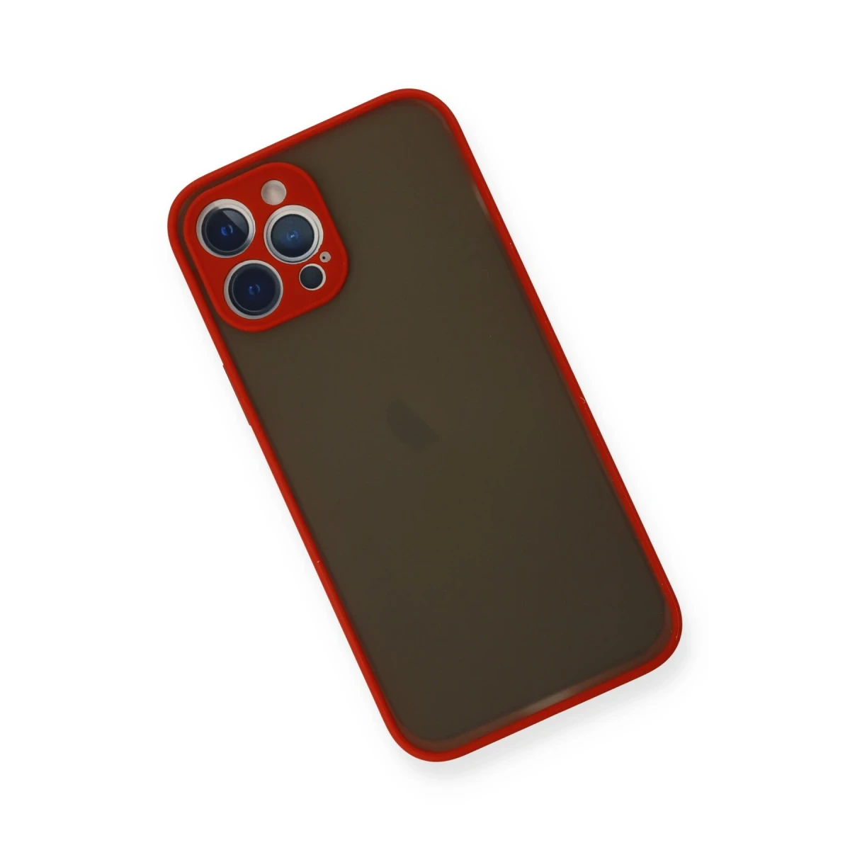 Apple iPhone 12 Pro Kılıf Montreal Silikon Kapak - Kırmızı