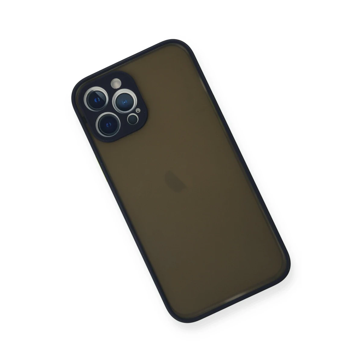 Apple iPhone 12 Pro Kılıf Montreal Silikon Kapak - Lacivert