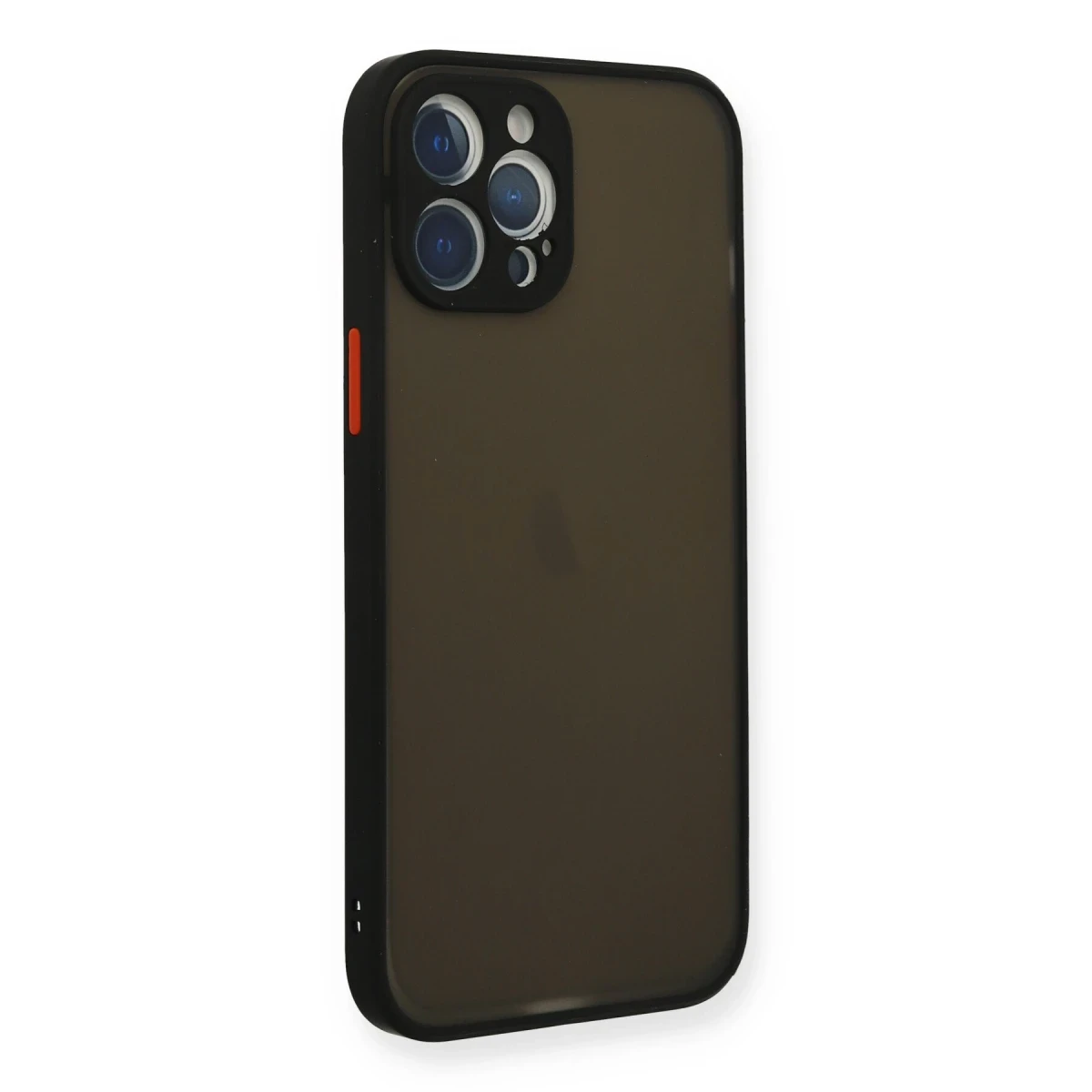 Apple iPhone 12 Pro Kılıf Montreal Silikon Kapak - Siyah