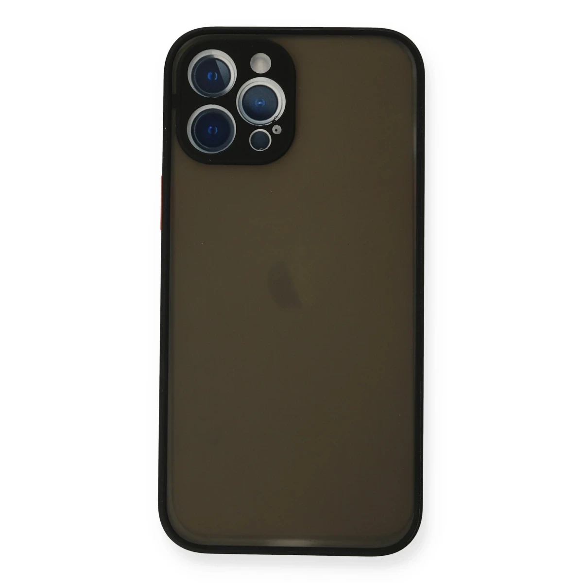 Apple iPhone 12 Pro Kılıf Montreal Silikon Kapak - Siyah