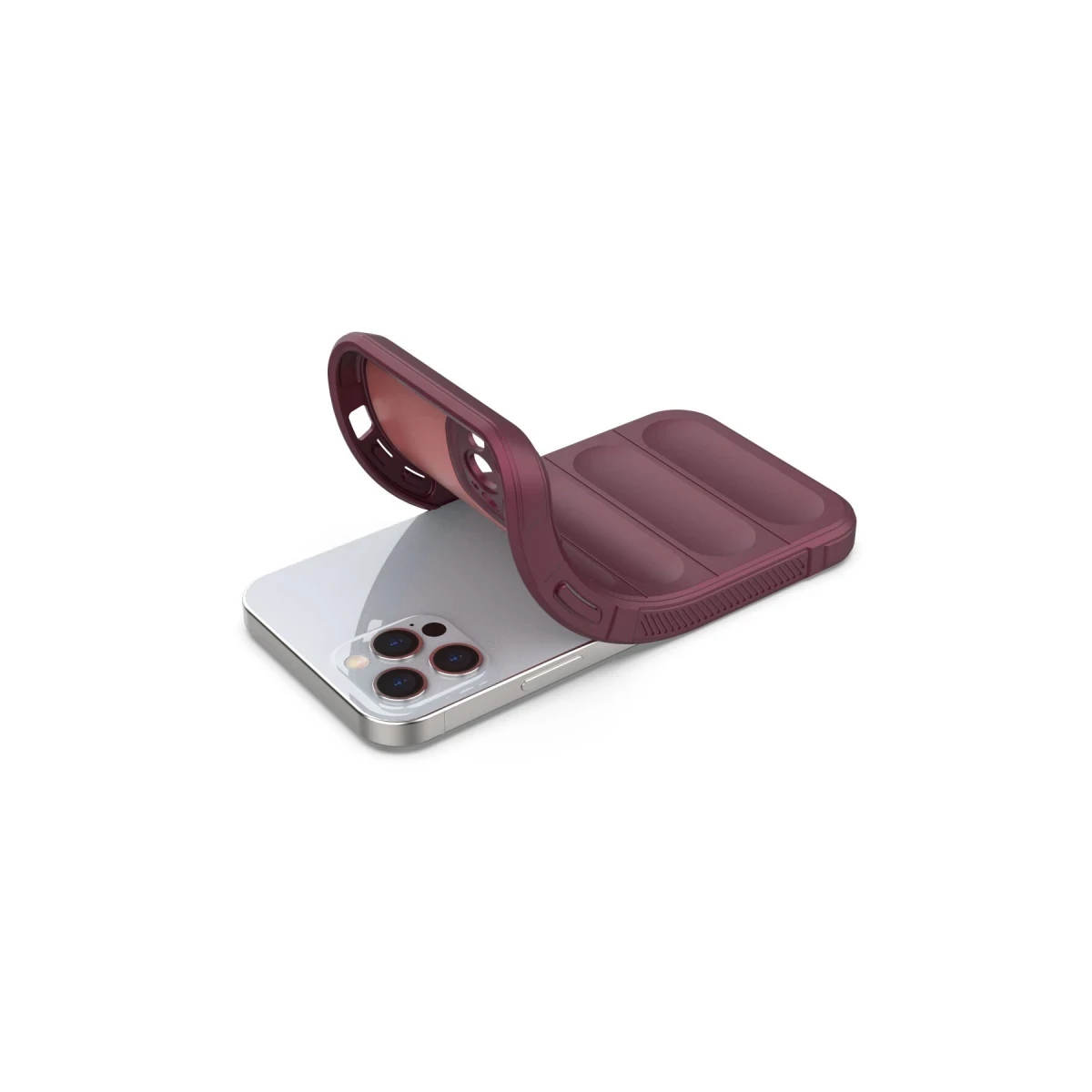 Apple iPhone 12 Pro Kılıf Optimum Silikon - Bordo