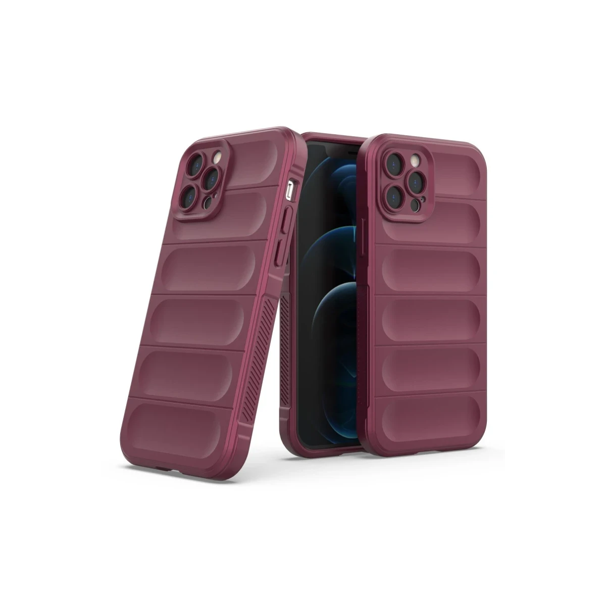 Apple iPhone 12 Pro Kılıf Optimum Silikon - Bordo