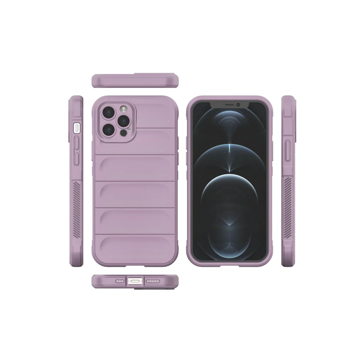 Apple iPhone 12 Pro Kılıf Optimum Silikon - Mor