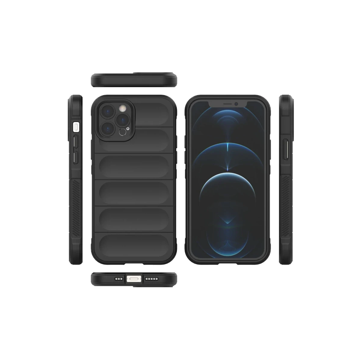 Apple iPhone 12 Pro Kılıf Optimum Silikon - Siyah