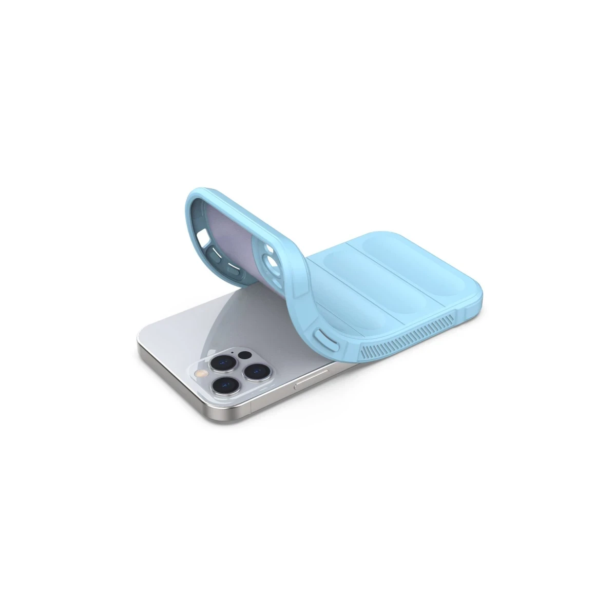 Apple iPhone 12 Pro Kılıf Optimum Silikon - Sky Blue