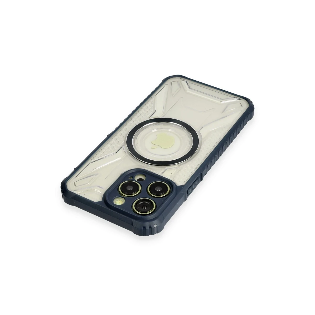 Apple iPhone 12 Pro Kılıf Prag Magneticsafe Kapak - Lacivert