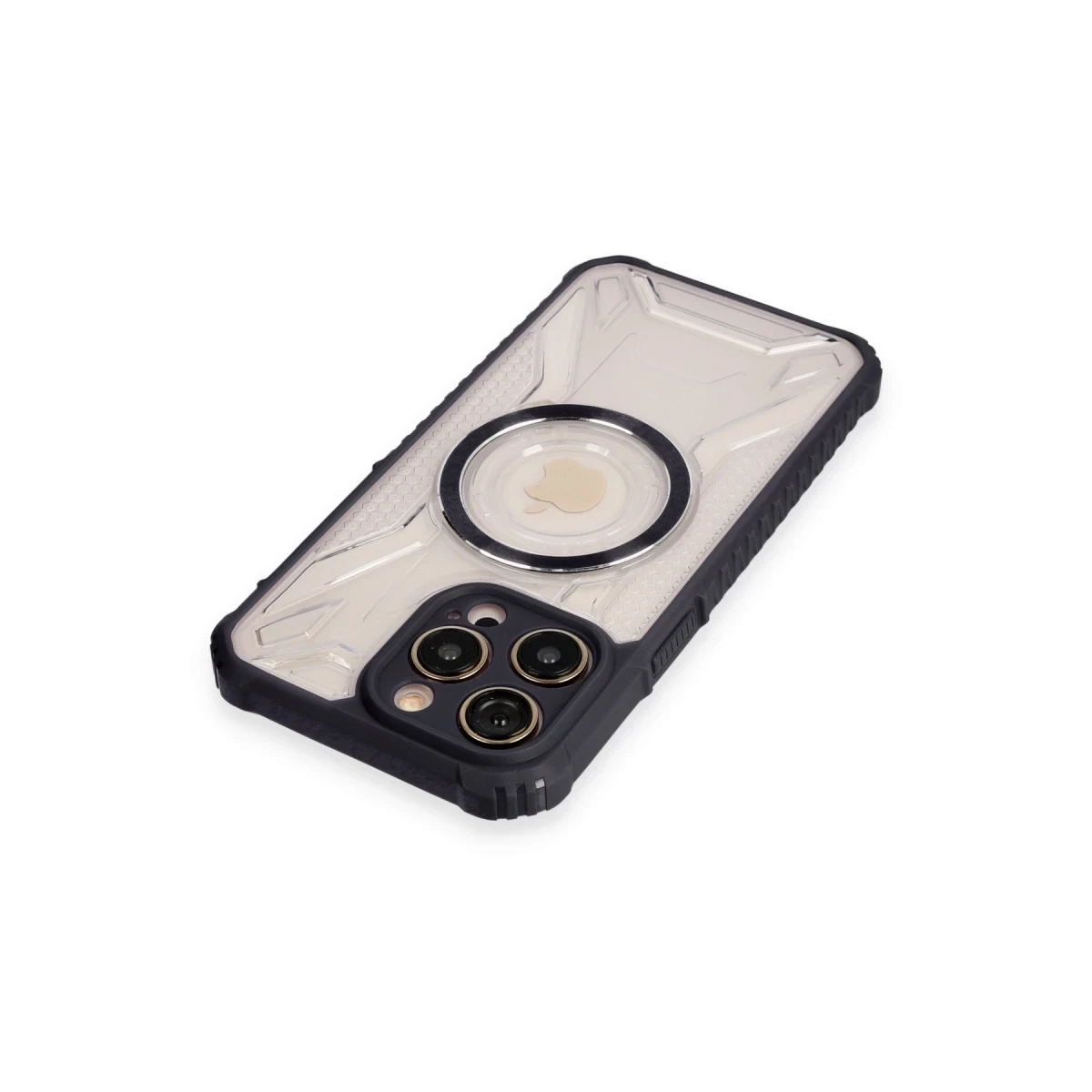 Apple iPhone 12 Pro Kılıf Prag Magneticsafe Kapak - Siyah
