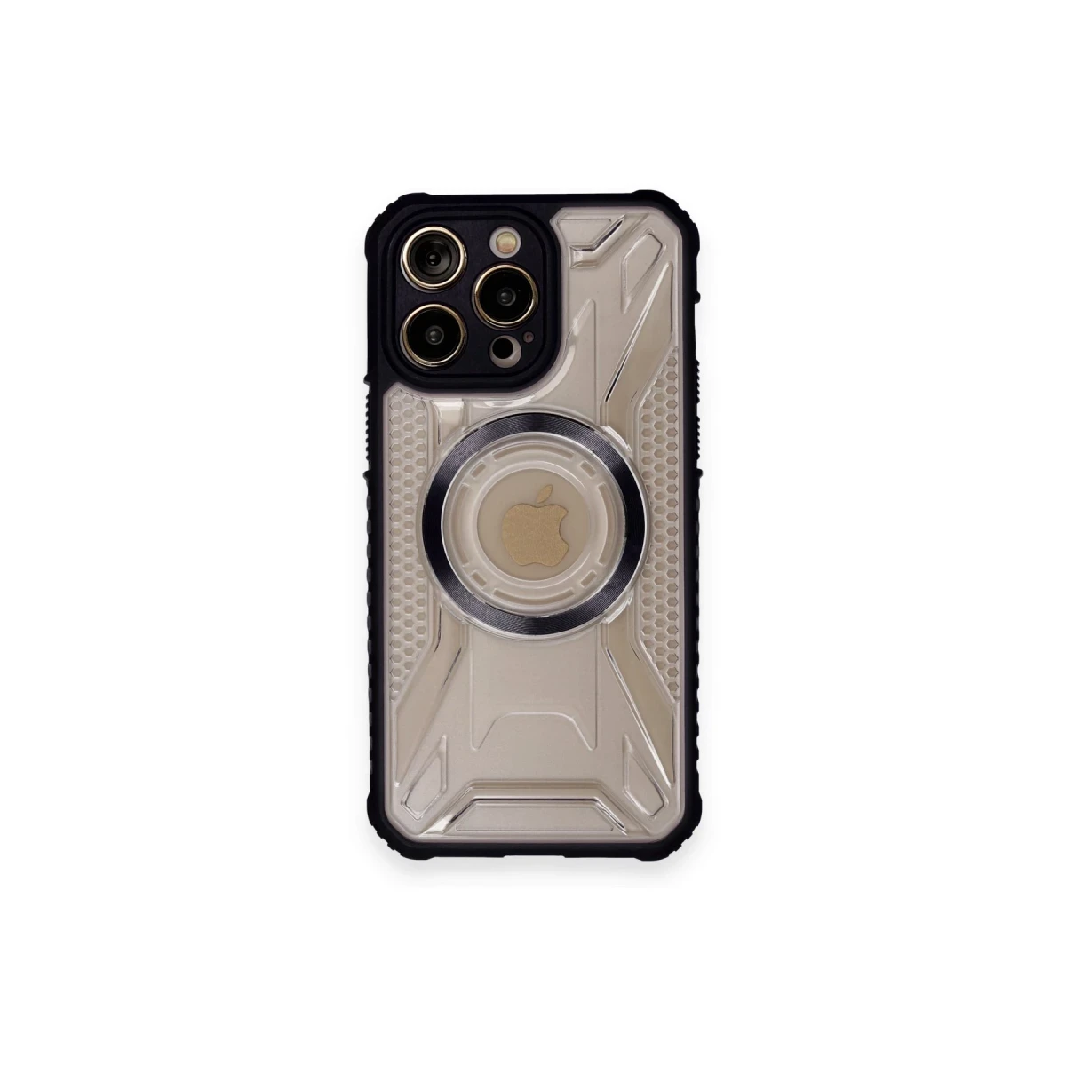 Apple iPhone 12 Pro Kılıf Prag Magneticsafe Kapak - Siyah