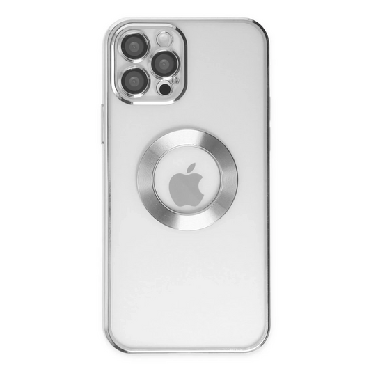 Apple iPhone 12 Pro Kılıf Slot Silikon - Gümüş