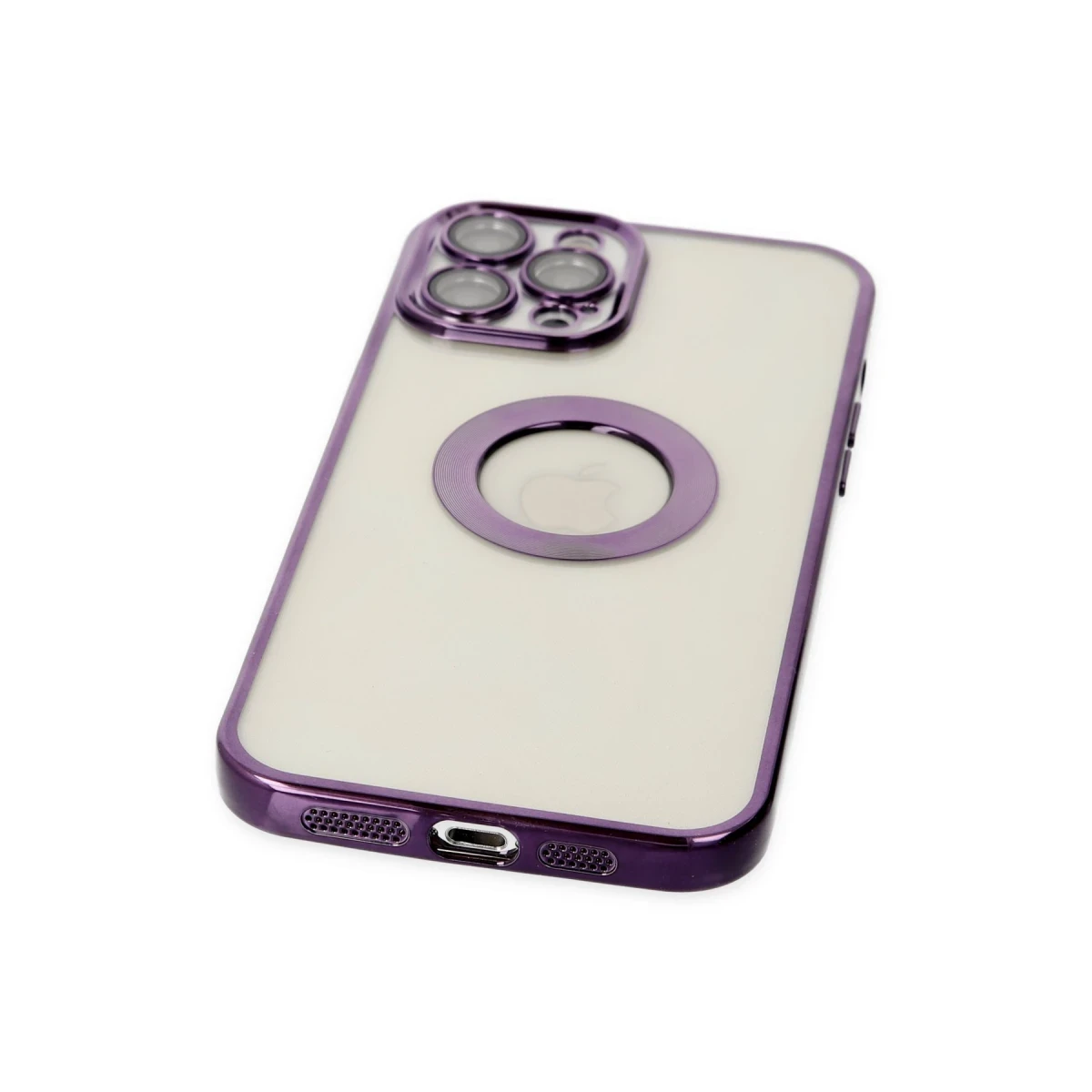 Apple iPhone 12 Pro Kılıf Slot Silikon - Mor